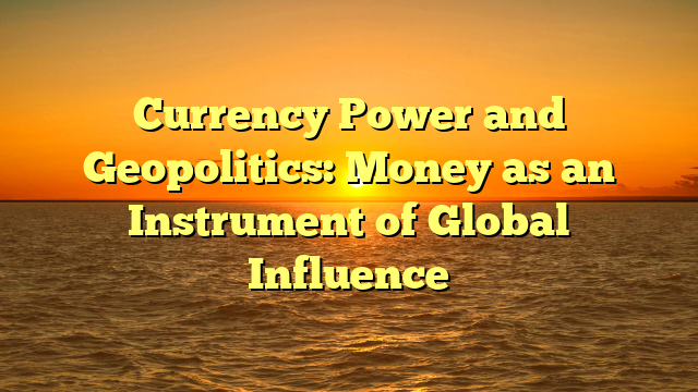 Currency Power and Geopolitics: Money as an Instrument of Global Influence