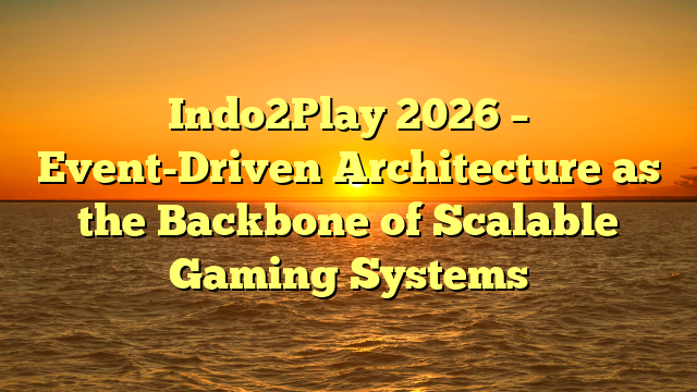 Indo2Play 2026 – Event-Driven Architecture as the Backbone of Scalable Gaming Systems